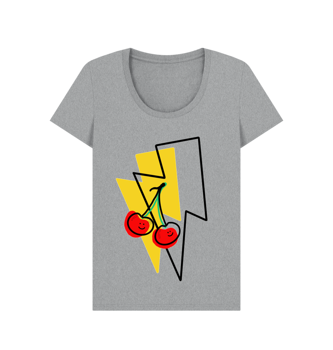 Athletic Grey Printed T-shirt Front