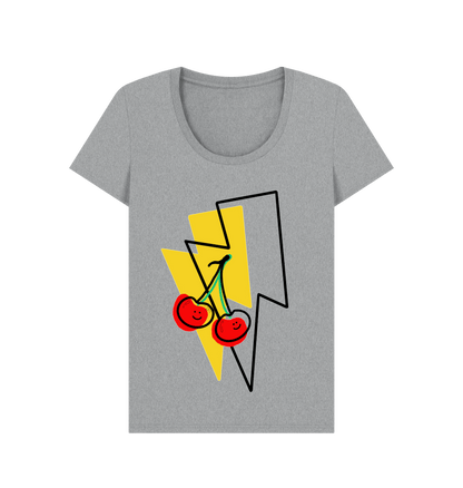 Athletic Grey Printed T-shirt Front