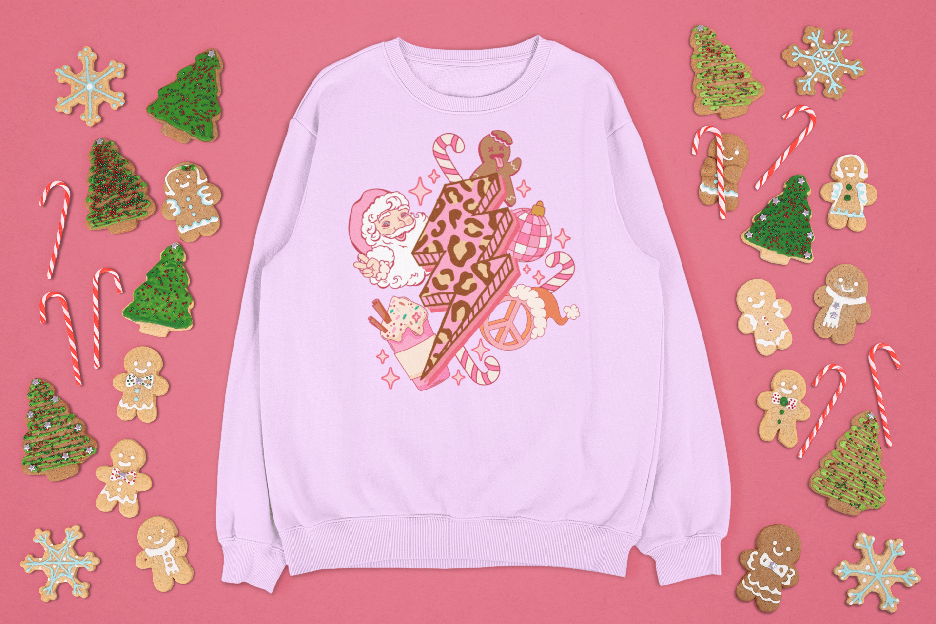 Christmas winter lightning bolt sweatshirt - Trend Tonic