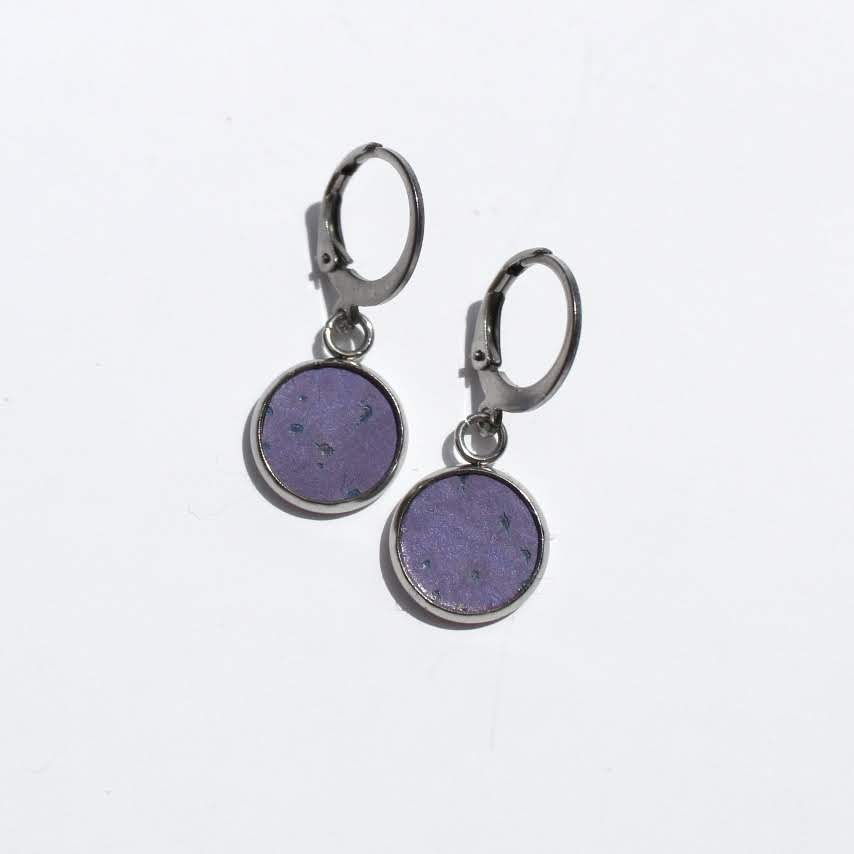 Cork spot huggy hoop earrings - Trend Tonic