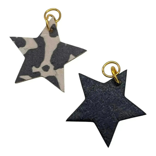 Cow print star cork charms - Trend Tonic