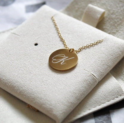 Custom engraved disc necklace - Trend Tonic