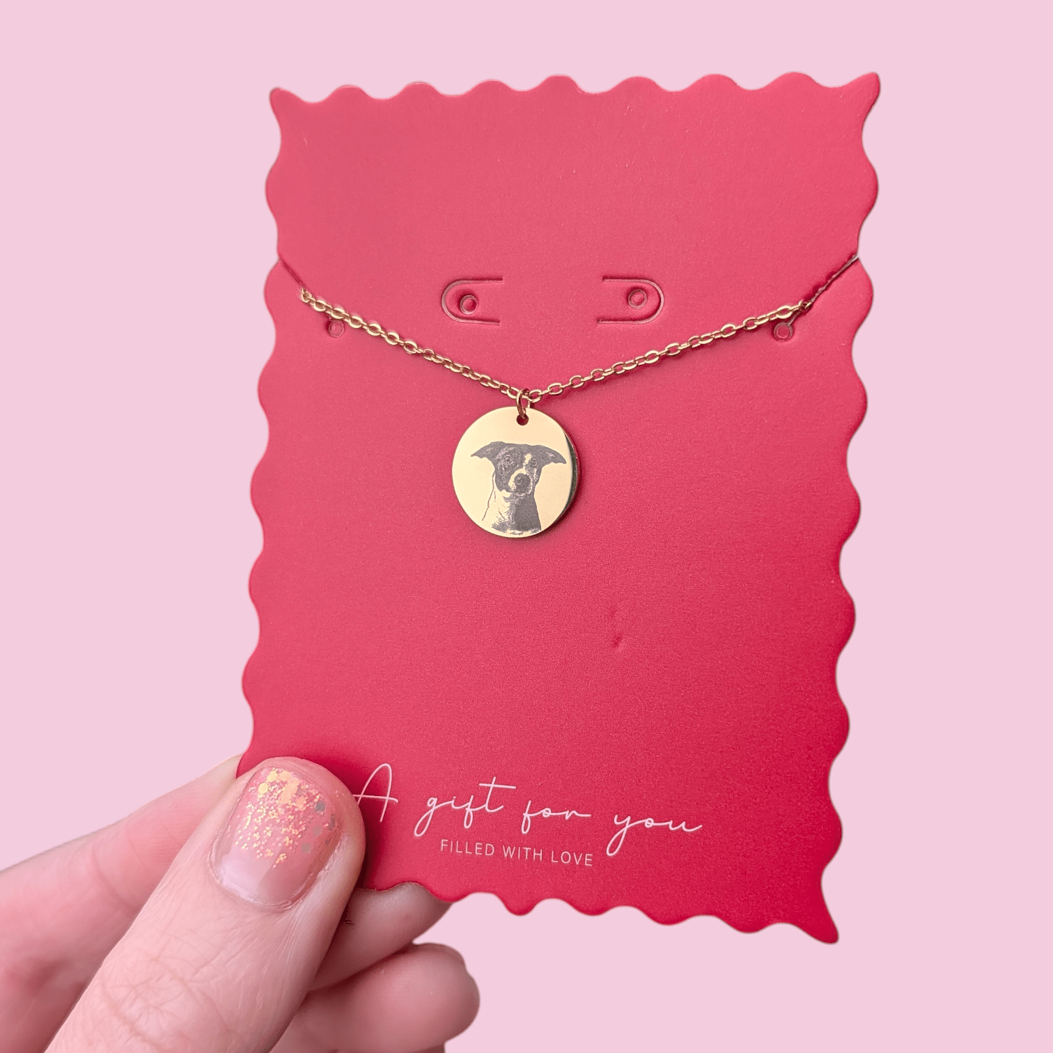 Custom engraved disc necklace - Trend Tonic