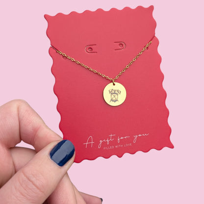Custom engraved disc necklace - Trend Tonic