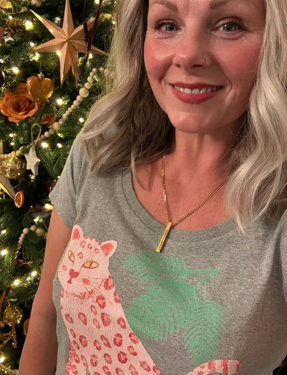 Custom Engraved Long Bar Necklace – 4 - Sided Personalisation - Trend Tonic