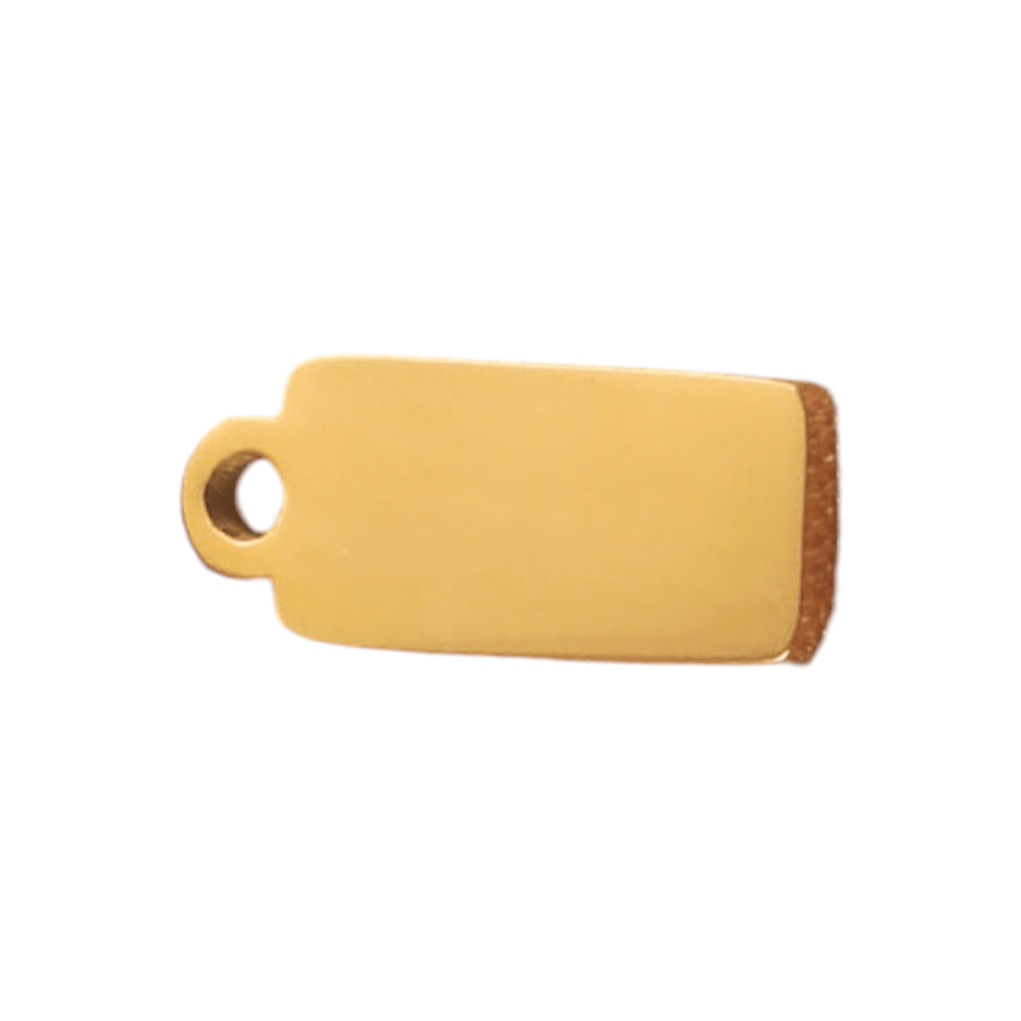 Custom engraved mini tag charm - Trend Tonic