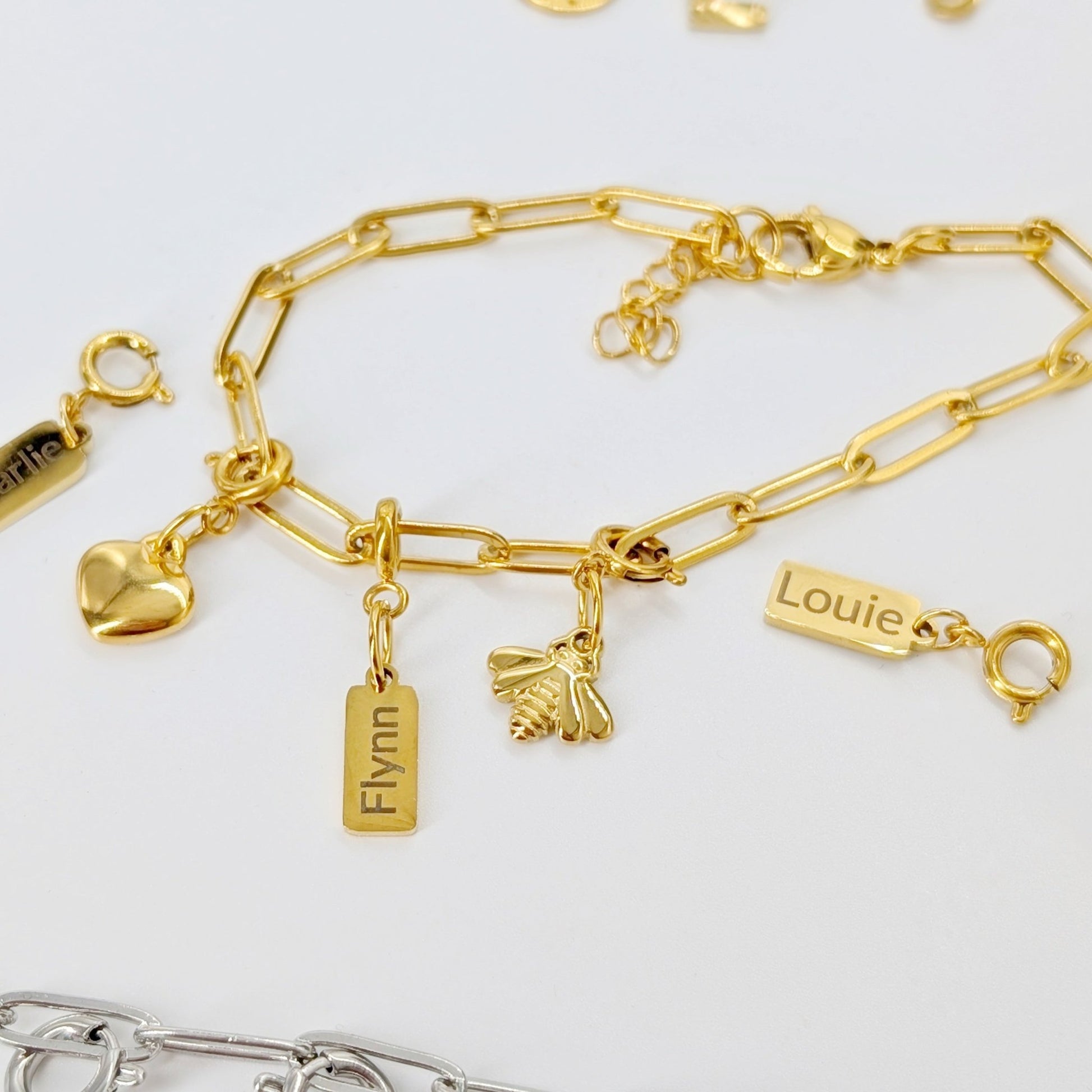 Custom engraved mini tag charm - Trend Tonic