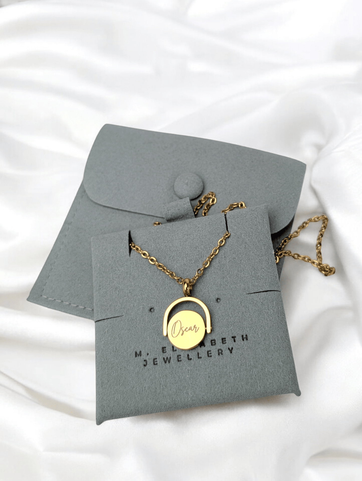 Custom Engraved Spinner Necklace - Trend Tonic
