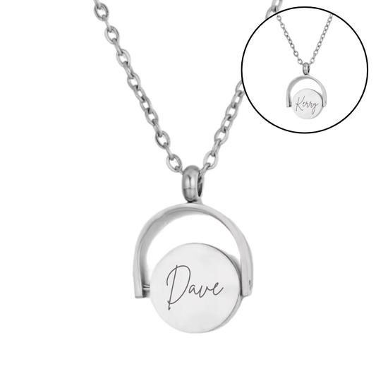 Custom Engraved Spinner Necklace - Trend Tonic