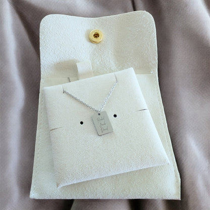 Custom engraved tiny tag necklace - Trend Tonic