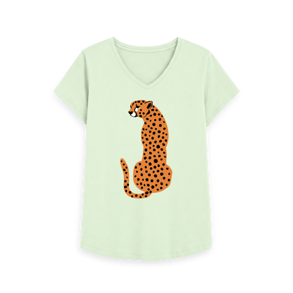 Pastel Green Printed T-shirt Front