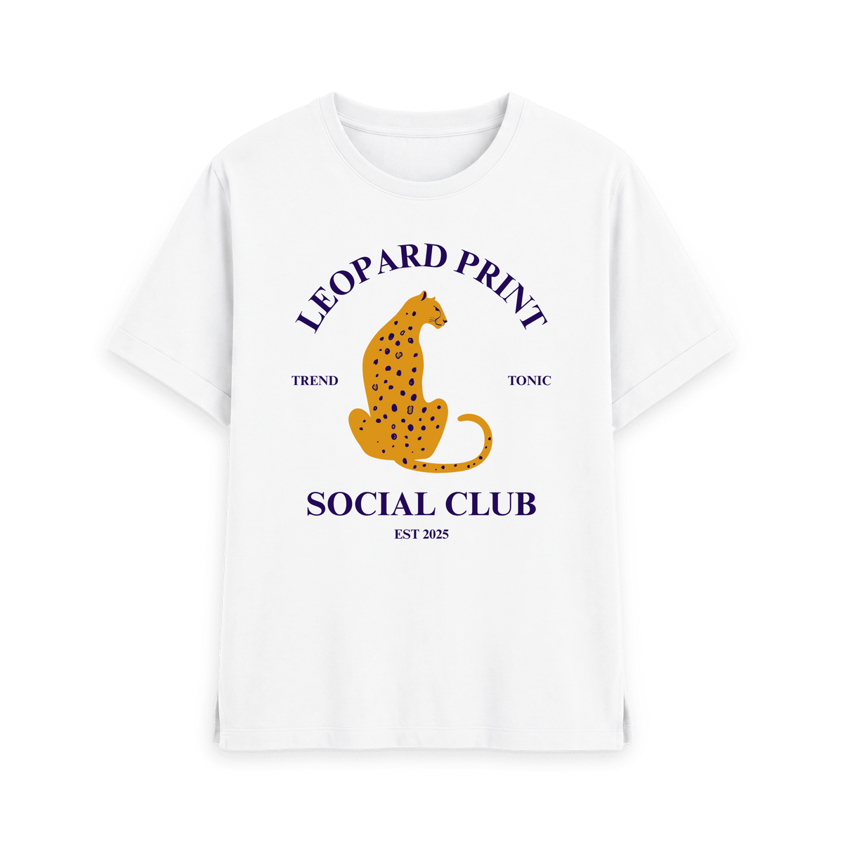 White Printed T-shirt Front