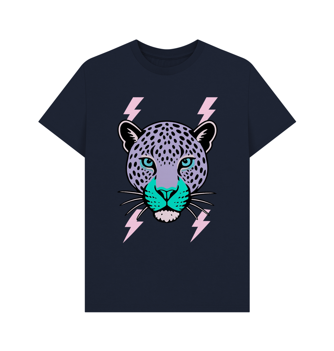 Navy Blue Printed T-shirt Front
