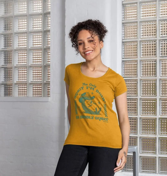 Diddly squat scoop neck t-shirt - Trend Tonic