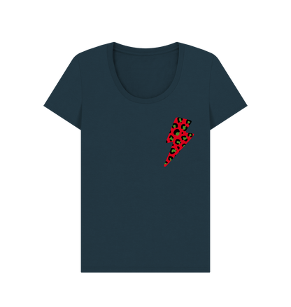 Denim Blue Printed T-shirt Front