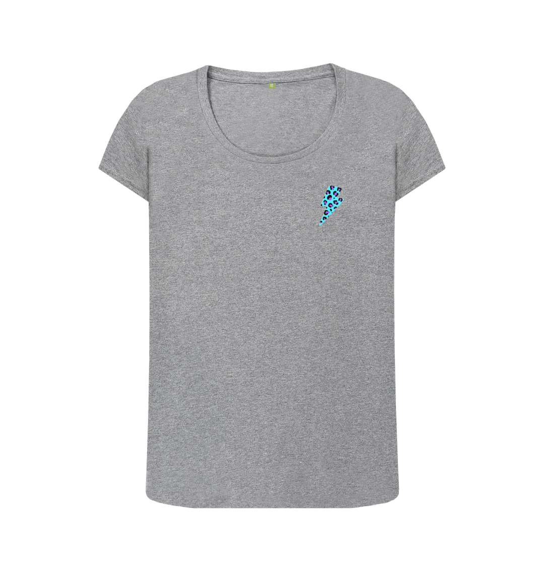 Athletic Grey Printed T-shirt Front
