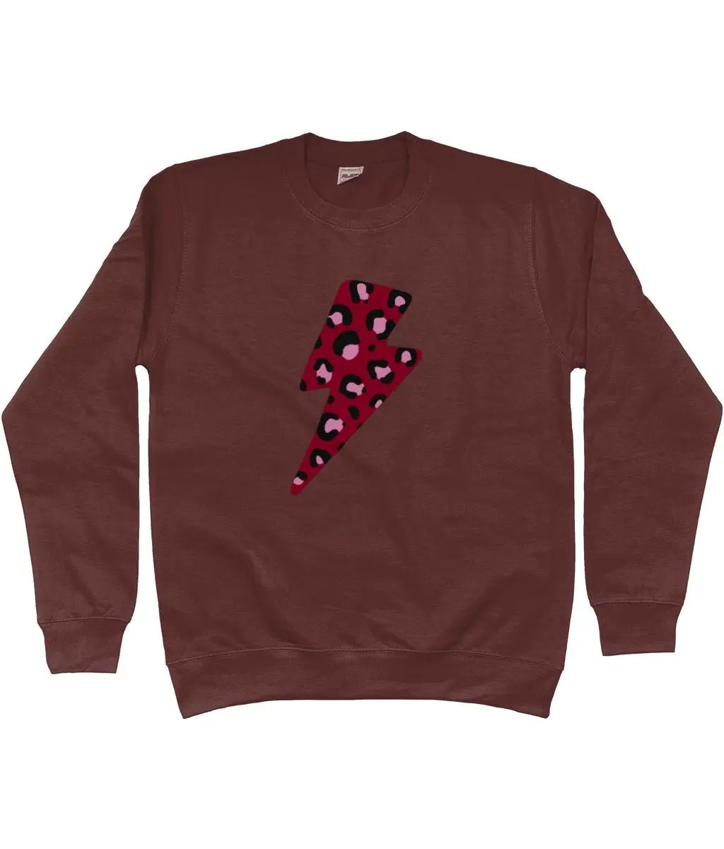 Exclusive burgundy lightning bolt sweater - Trend Tonic