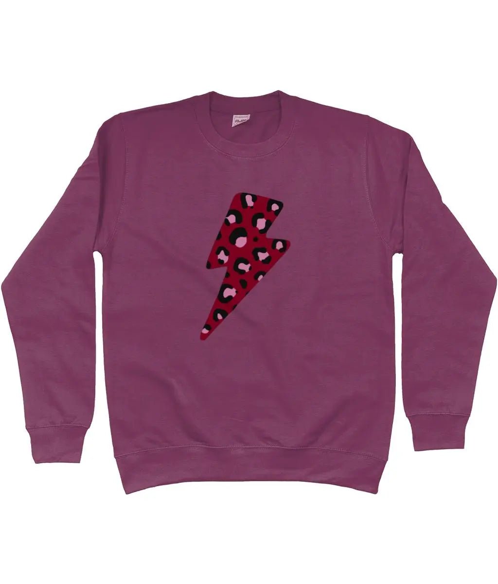 Exclusive burgundy lightning bolt sweater - Trend Tonic