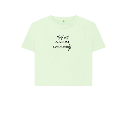 Pastel Green Perfect Breasts Community tie dye boxy t-shirt