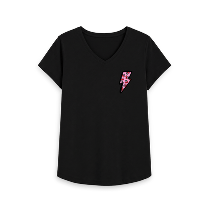 Black Printed T-shirt Front