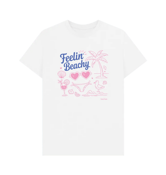 Feelin beachy crew neck t-shirt - Trend Tonic