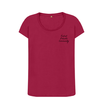 Cherry Perfect breasts community scoop neck t-shirt