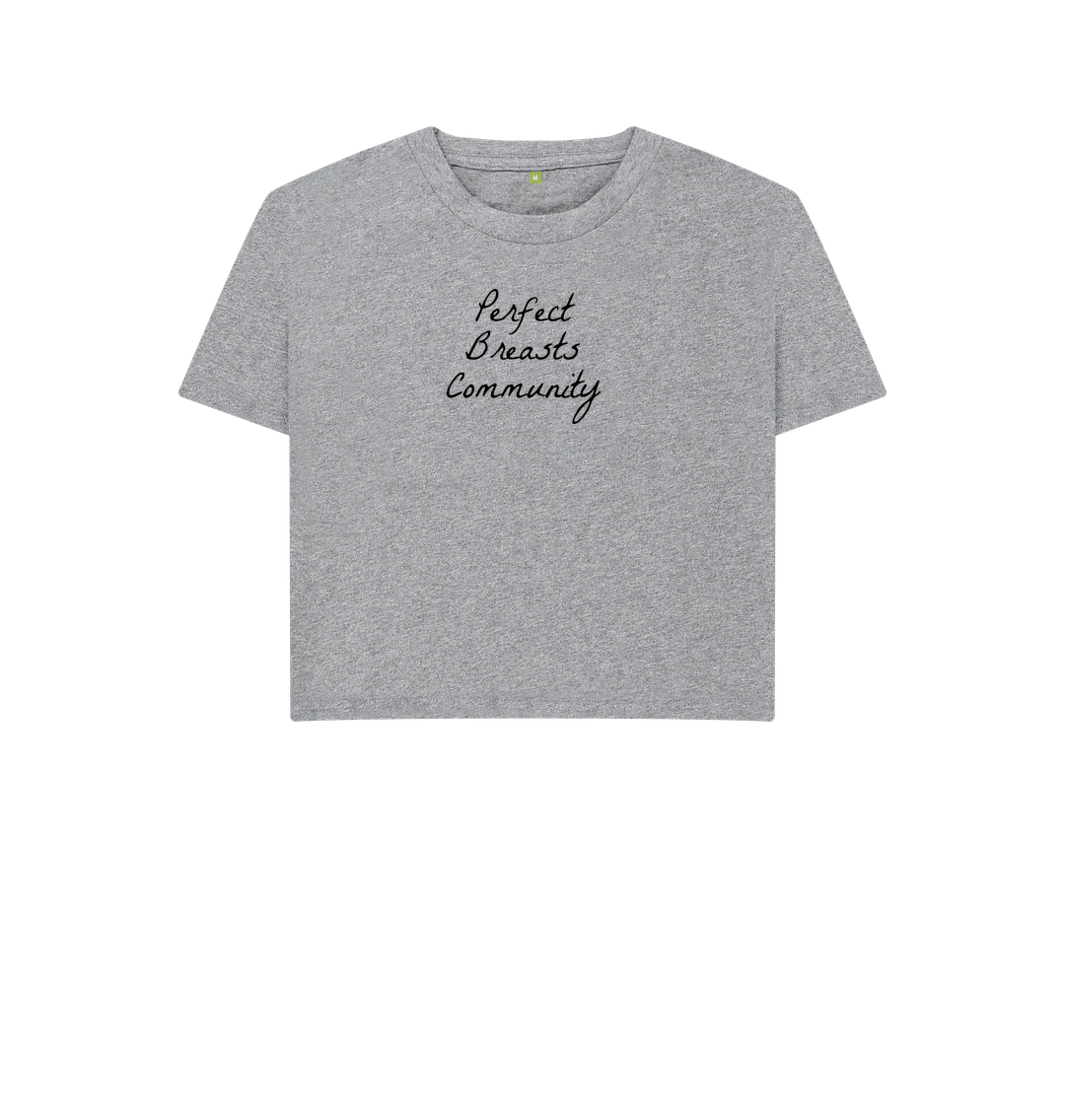 Athletic Grey Perfect Breasts Community tie dye boxy t-shirt