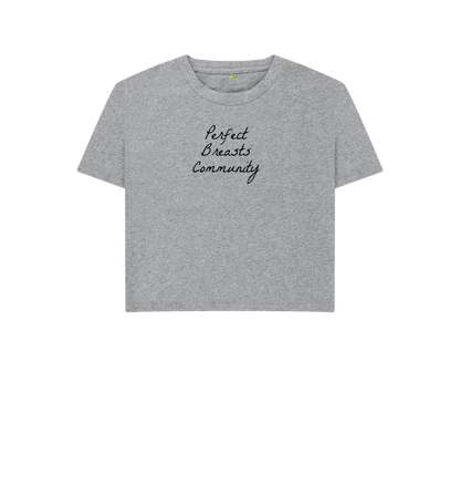 Athletic Grey Perfect Breasts Community tie dye boxy t-shirt
