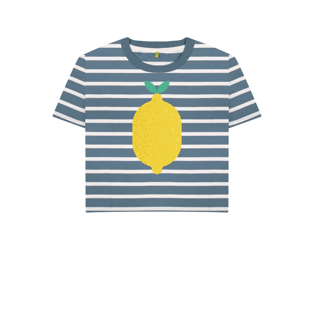 Giant lemon stripe t-shirt - Trend Tonic