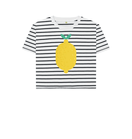 Giant lemon stripe t-shirt - Trend Tonic