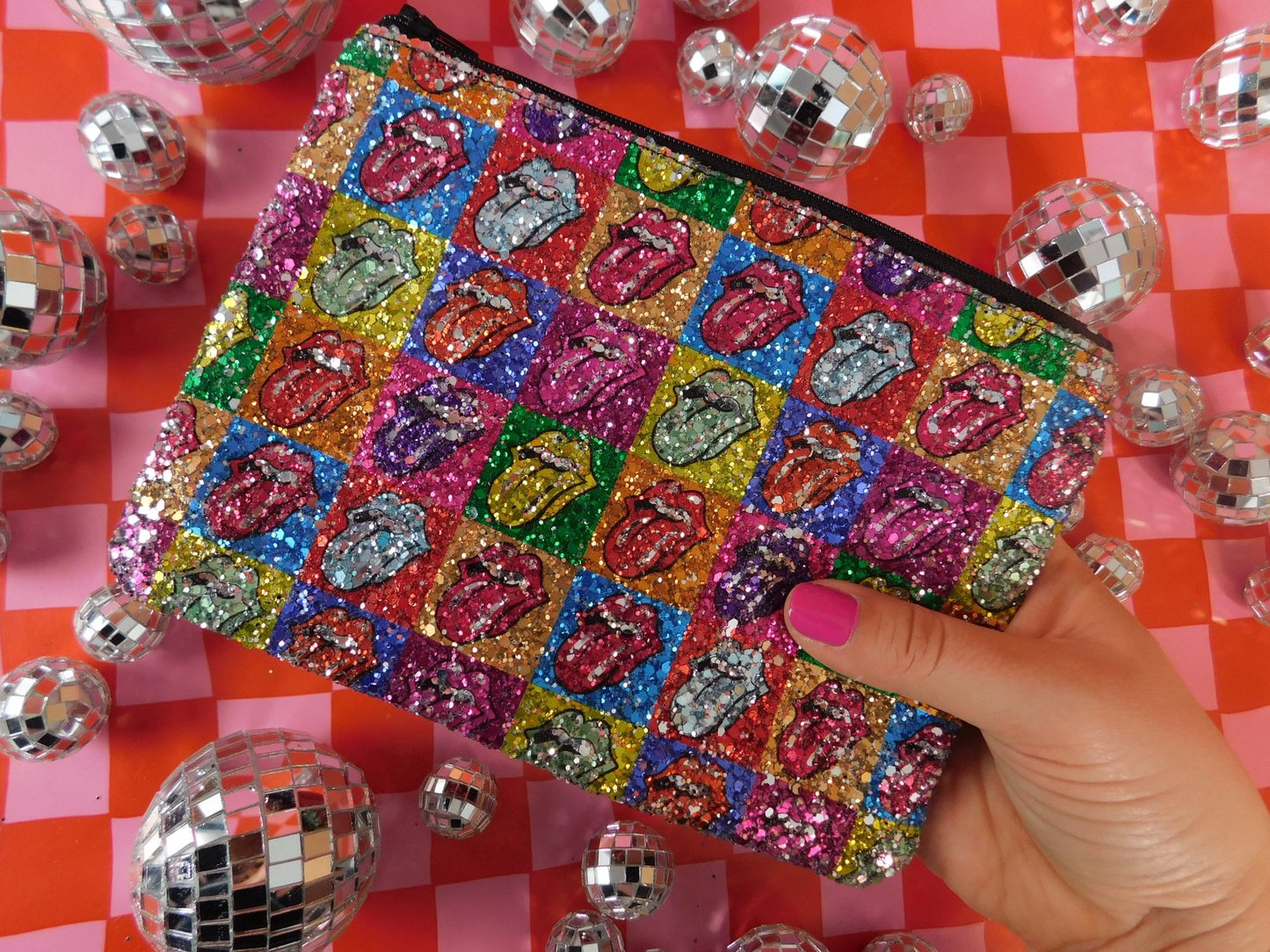 Glitter bag and earrings set - Trend Tonic