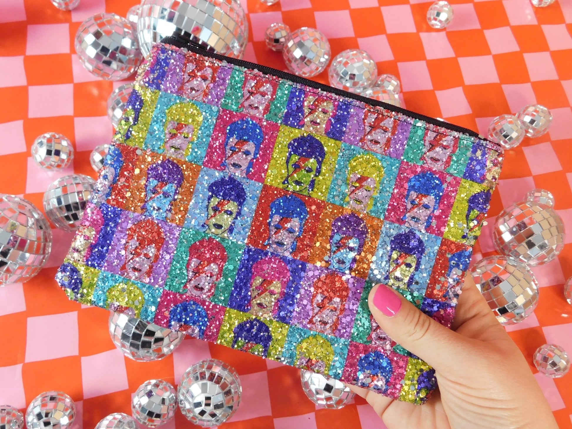 Glitter bag and earrings set - Trend Tonic