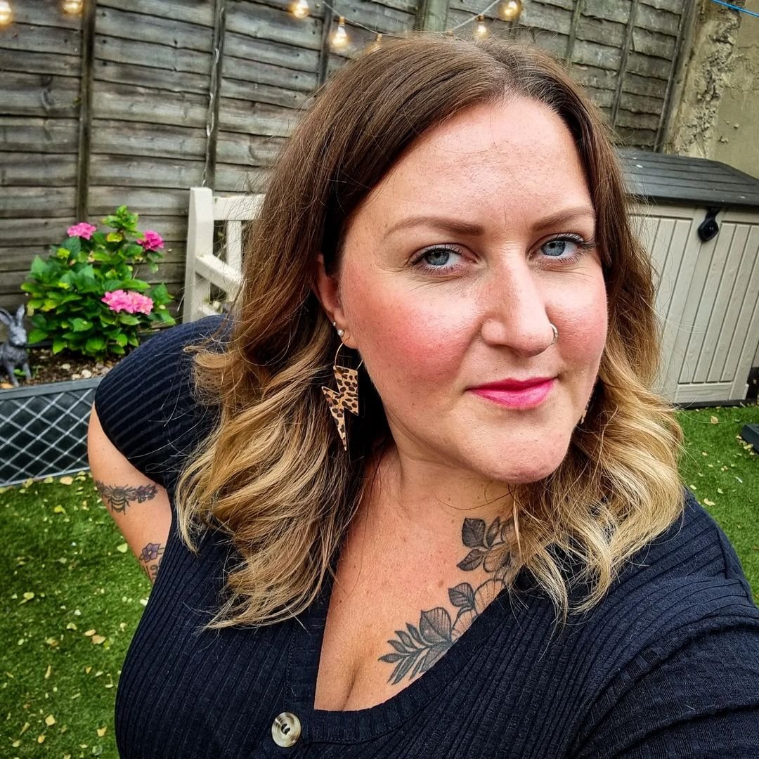 a woman taking a selfie