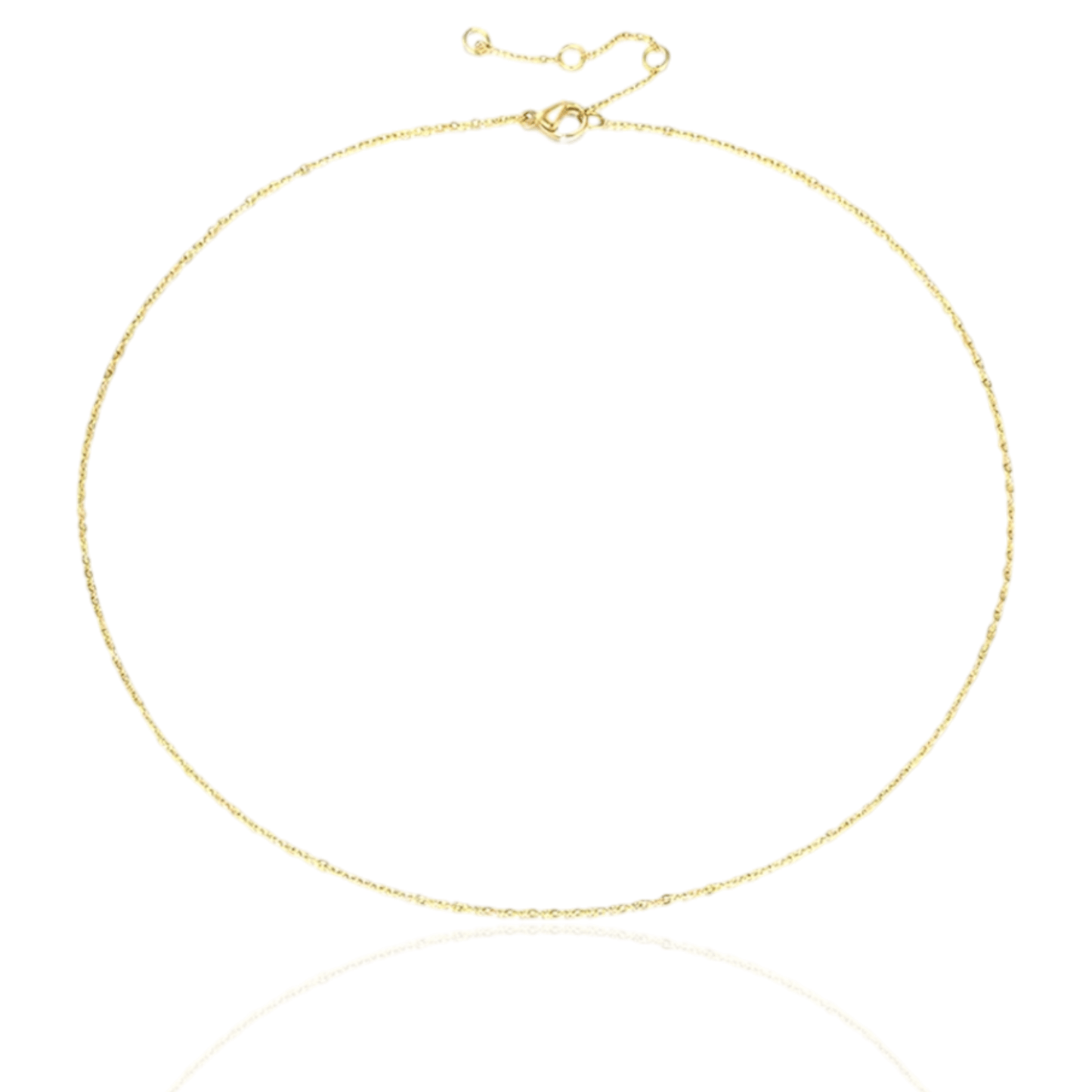 Gold fine cable chain necklace - Trend Tonic