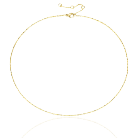 Gold fine cable chain necklace - Trend Tonic