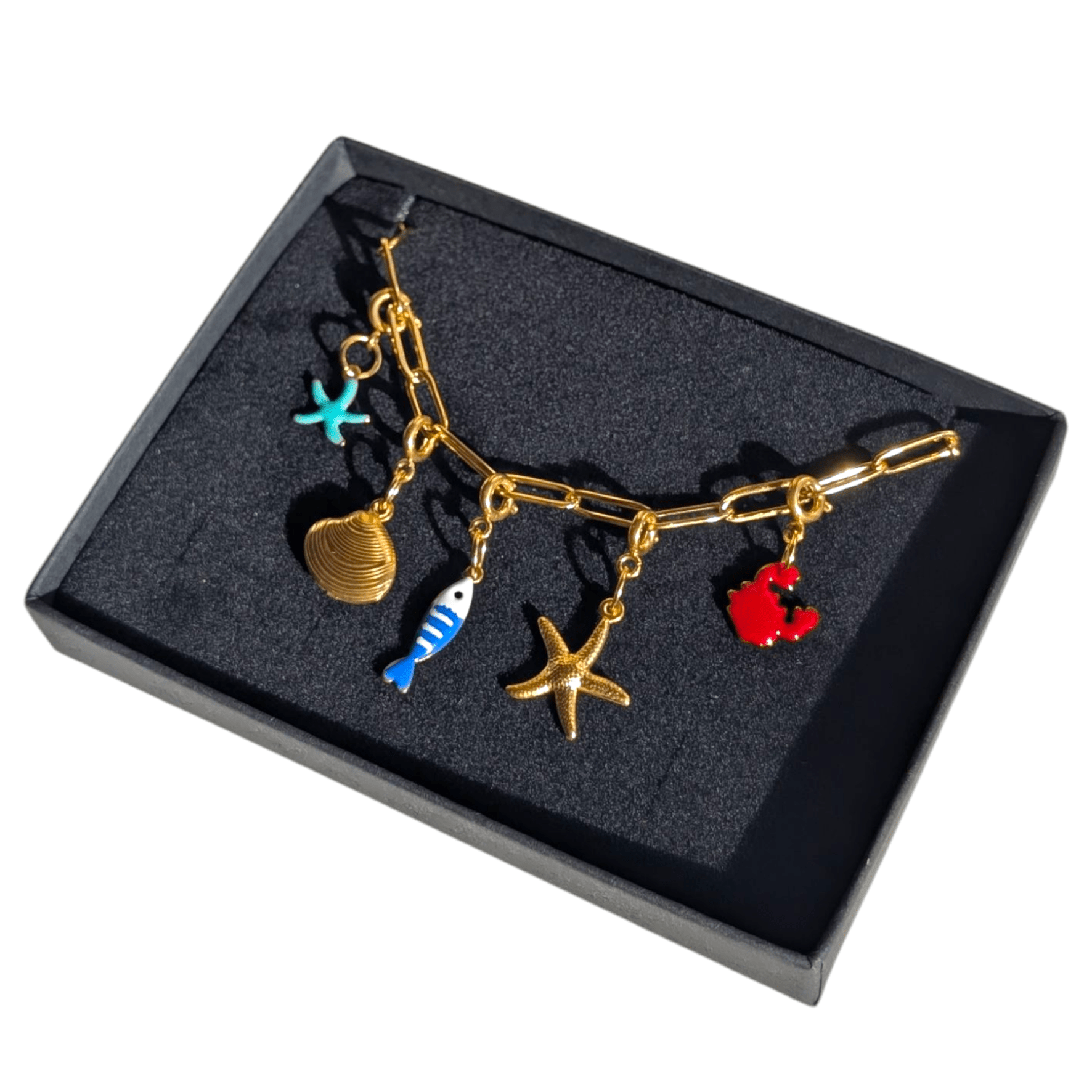 Gold sea charm necklace - Trend Tonic