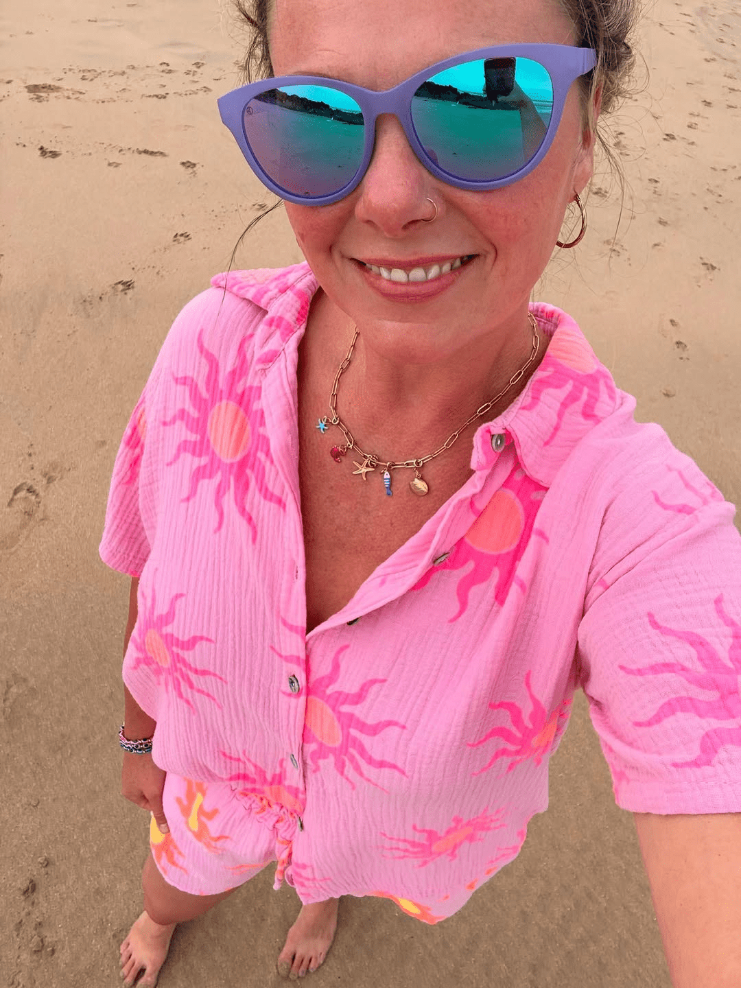 Gold sea charm necklace - Trend Tonic