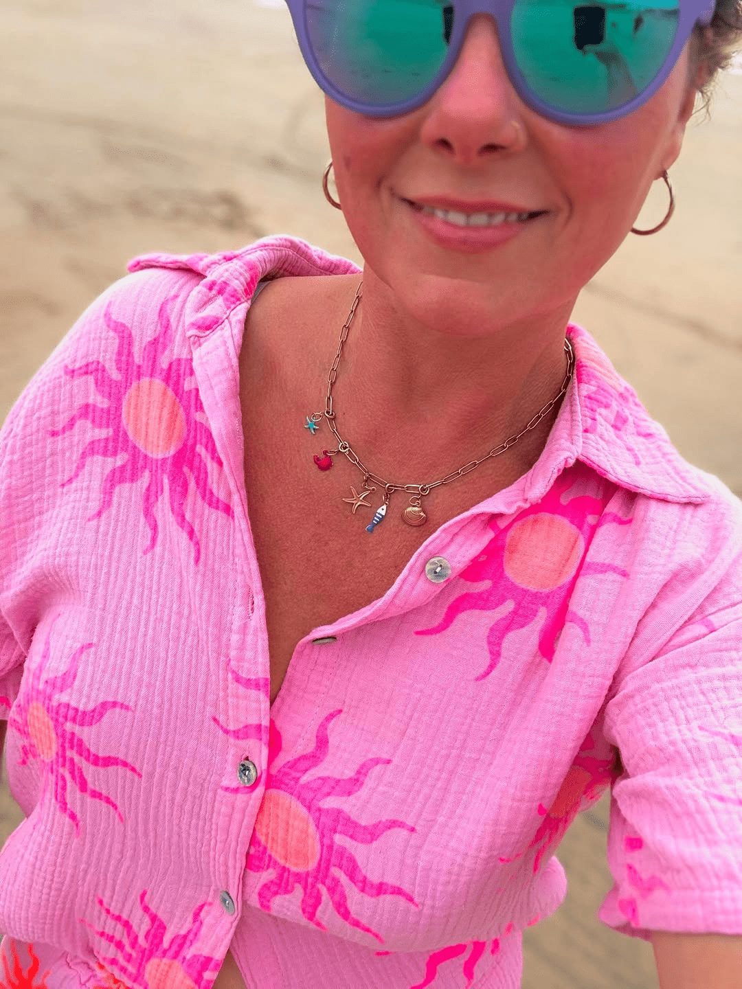 Gold sea charm necklace - Trend Tonic