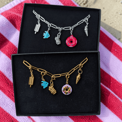 Gold seaside charm necklace - Trend Tonic