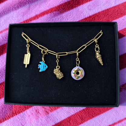 Gold seaside charm necklace - Trend Tonic