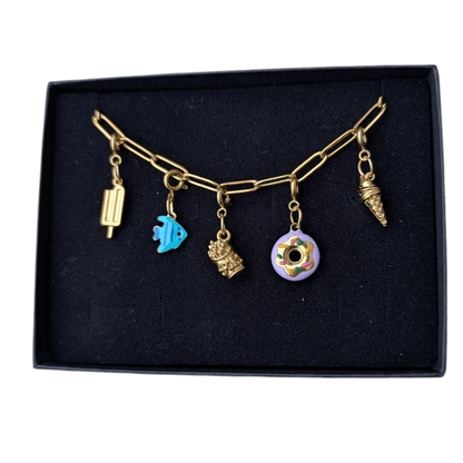 Gold seaside charm necklace - Trend Tonic