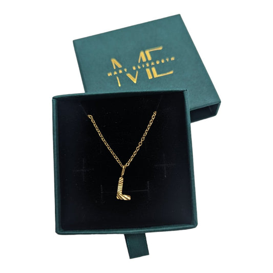 Gold sunbeam initial charm - Trend Tonic