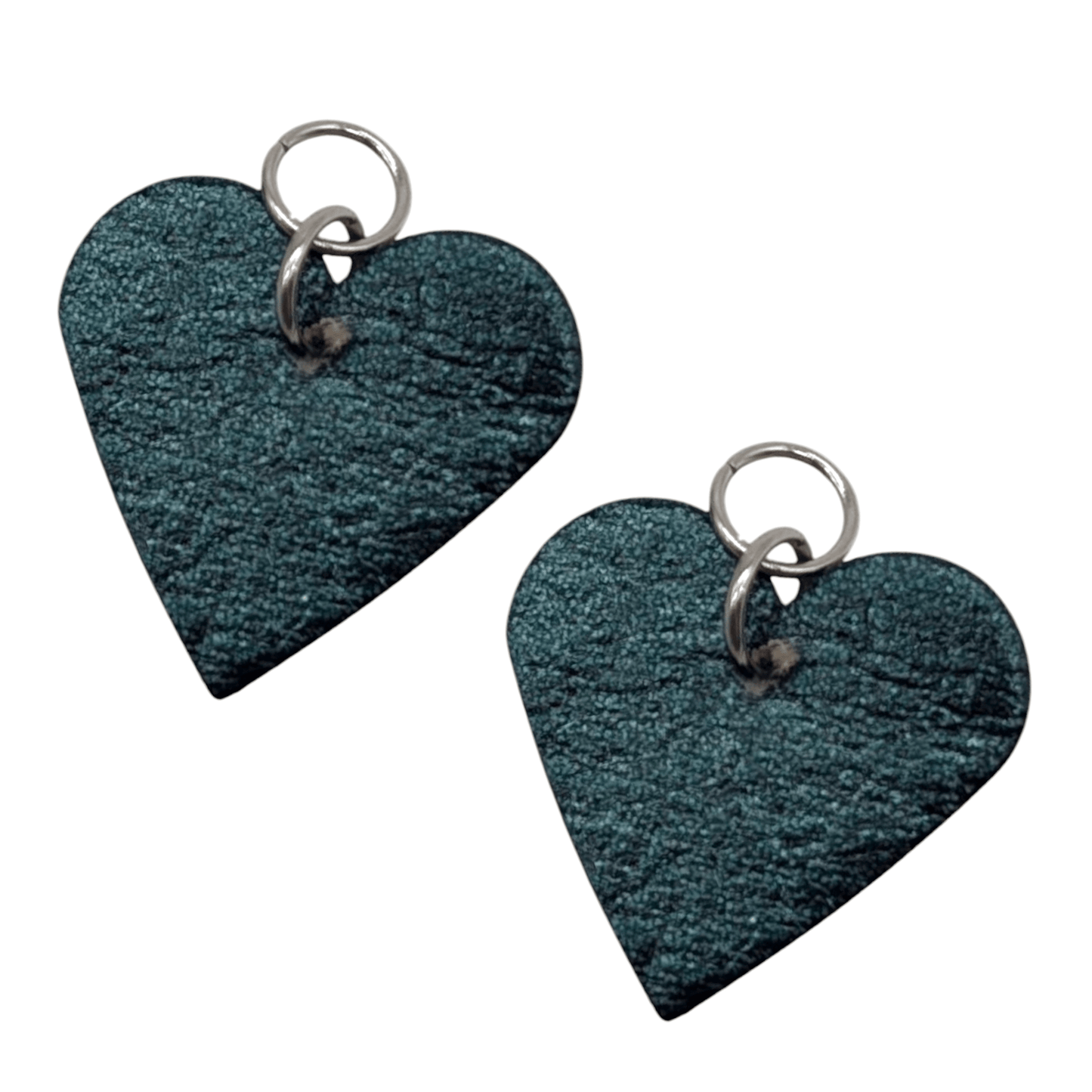 Green and pink flash mini heart cork charms - Trend Tonic