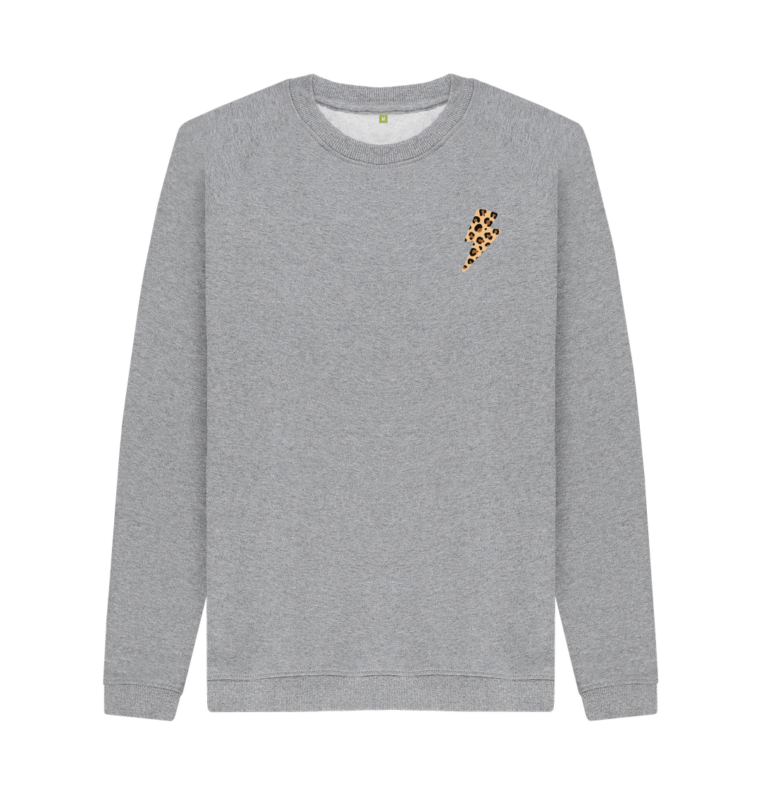 Light Heather Printed Sweater Front