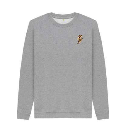 Light Heather Printed Sweater Front