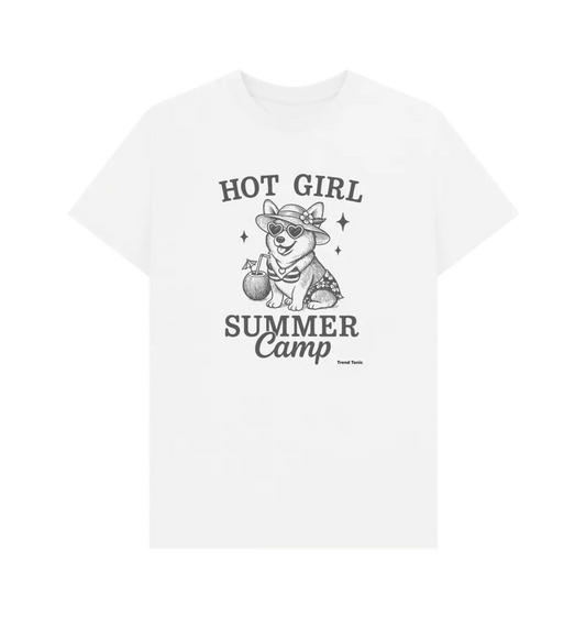 Hot girl summer camp crew neck t-shirt - Trend Tonic