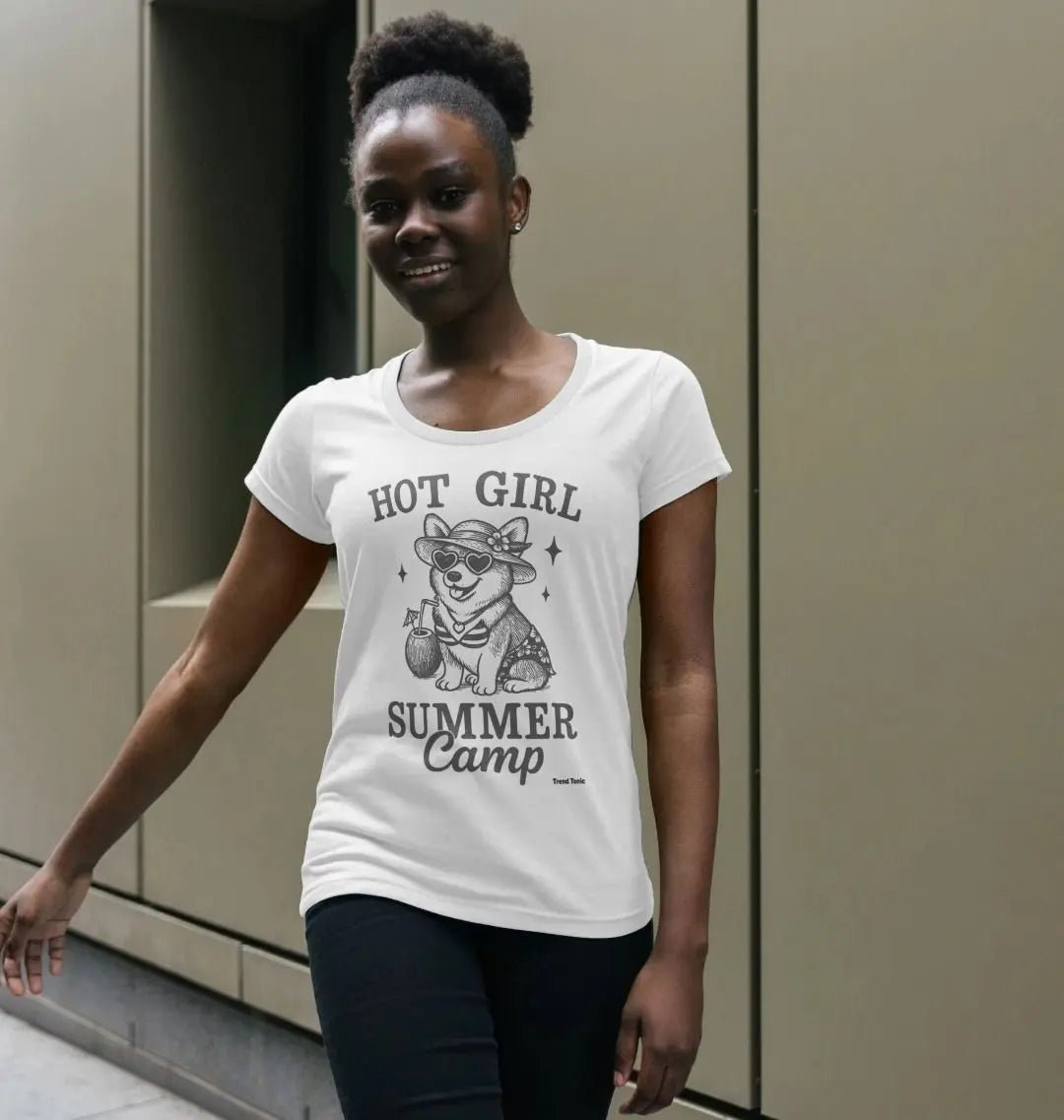 Hot girl summer camp scoop neck - Trend Tonic