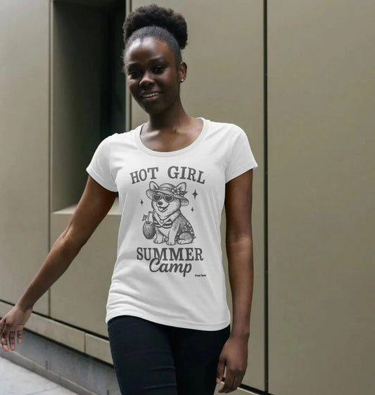 Hot girl summer camp scoop neck - Trend Tonic