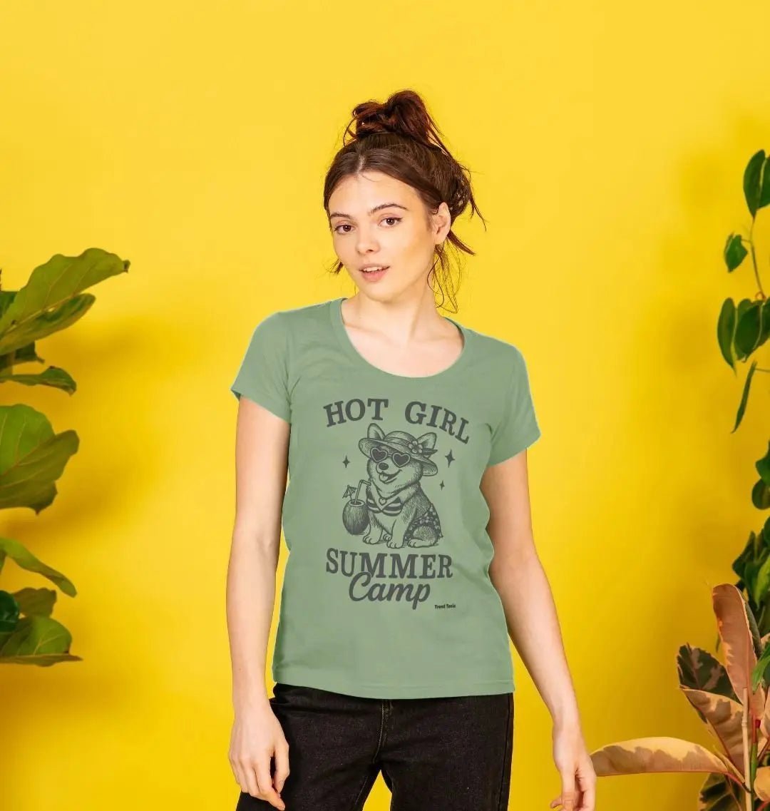 Hot girl summer camp scoop neck - Trend Tonic