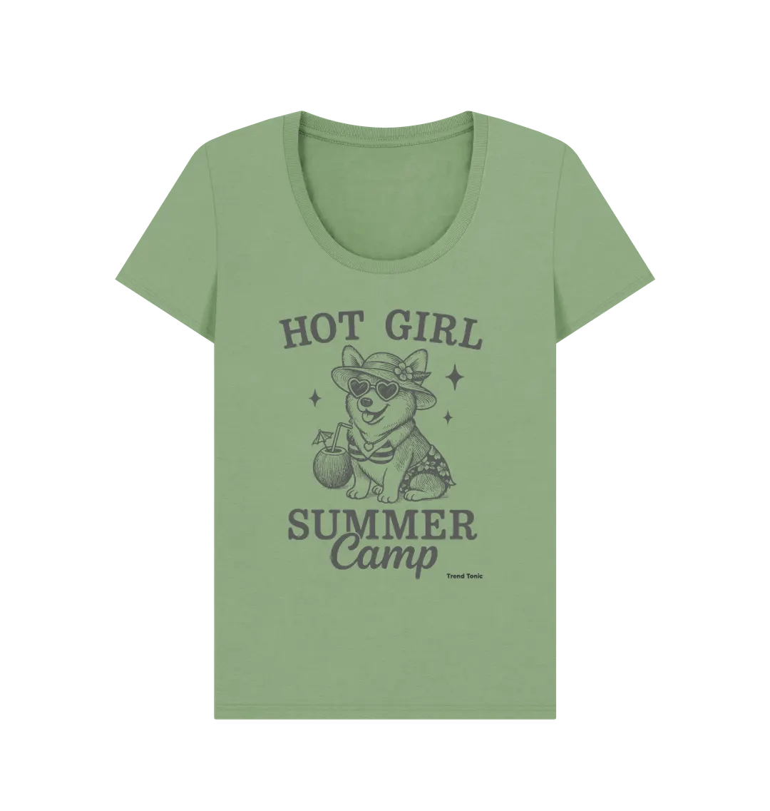 Hot girl summer camp scoop neck - Trend Tonic